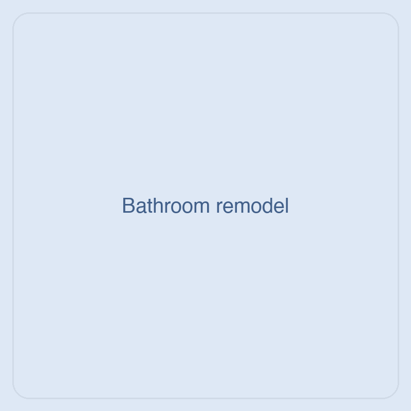 A completed bathroom remodel